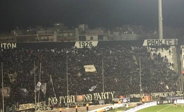 Το πανό στην Τούμπα: No pyro – No party | Pagenews.gr Το πανό στην Τούμπα: No pyro – No party | Pagenews.gr