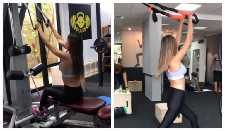 Γνωστή Ελληνίδα «λιώνει» στη γυμναστική (vid)