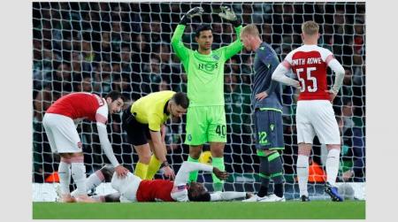 Europa League: Ο σοκαριστικός τραυματισμός του Γουέλμπεκ που πάγωσε το «Emirates» (vid&pics) | Pagenews.gr Europa League: Ο σοκαριστικός τραυματισμός του Γουέλμπεκ που πάγωσε το «Emirates» (vid&pics) | Pagenews.gr