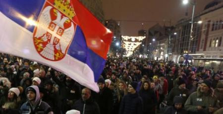 Σερβία: Νέα διαδήλωση κατά του προέδρου Βούτσιτς στο Βελιγράδι | Pagenews.gr Σερβία: Νέα διαδήλωση κατά του προέδρου Βούτσιτς στο Βελιγράδι | Pagenews.gr