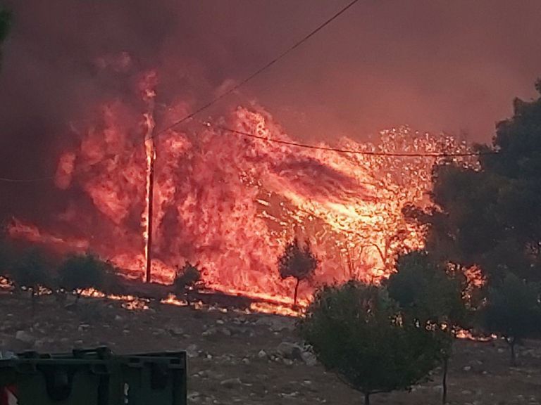 Φωτιά στη Ζάκυνθο: Εκκενώνονται τα χωριά Κερί και Αγαλάς