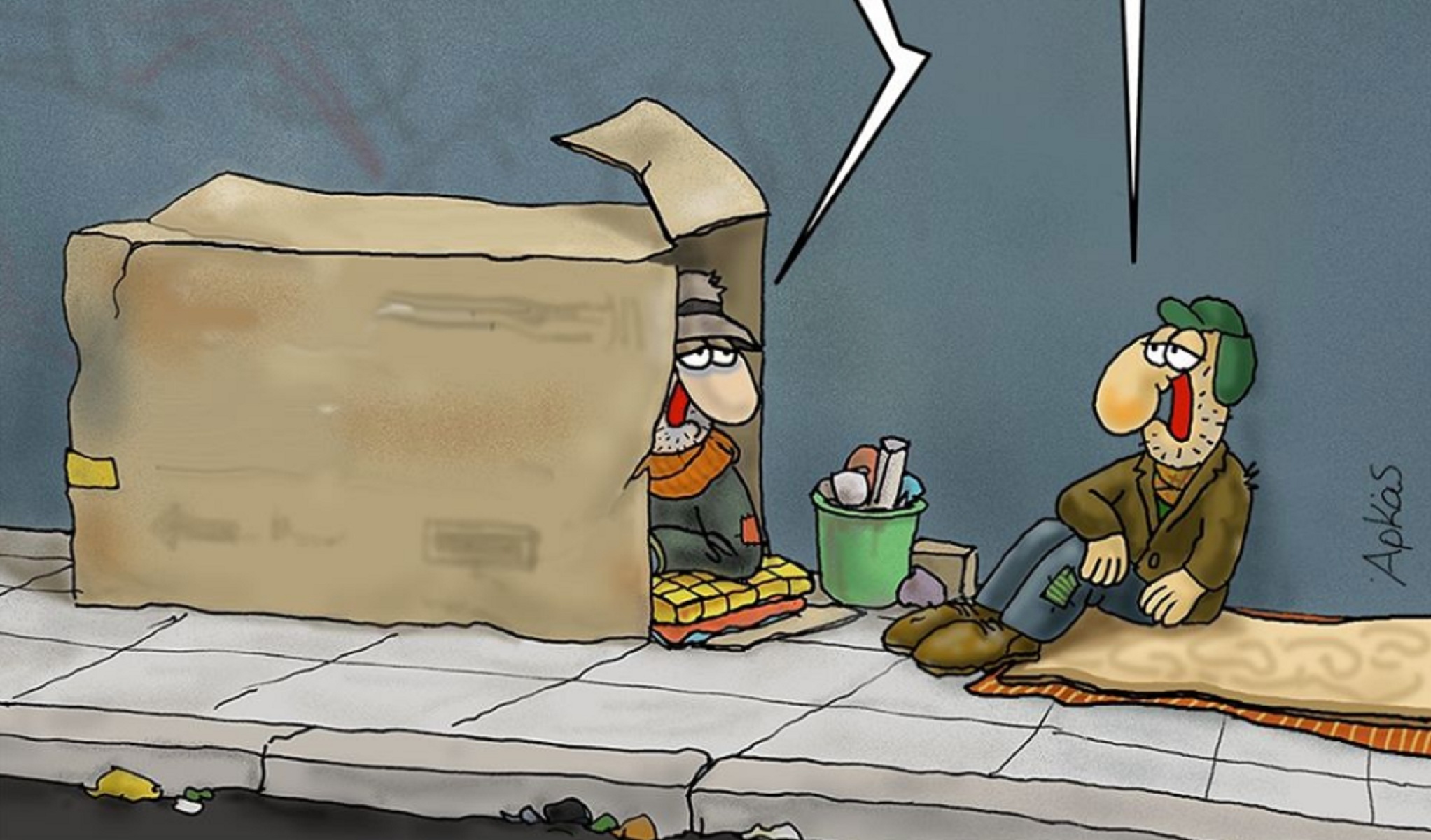 Πολύ σκληρό σκίτσο του Αρκά γι' αυτούς που δεν τηρούν το 