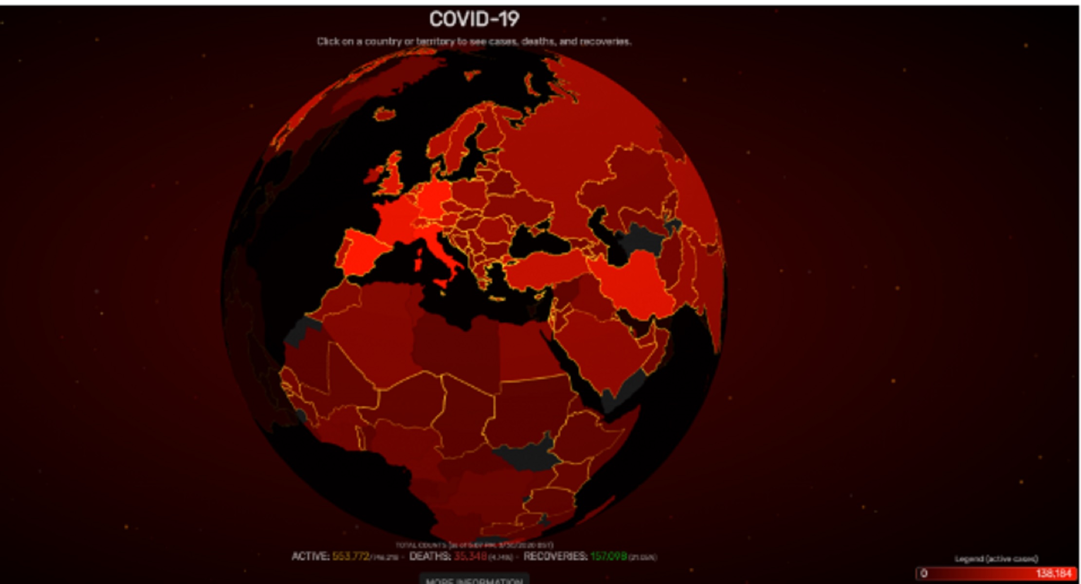 Αυτός είναι ο καλύτερος χάρτης για τον κορωνοϊό που έχετε δει ποτέ