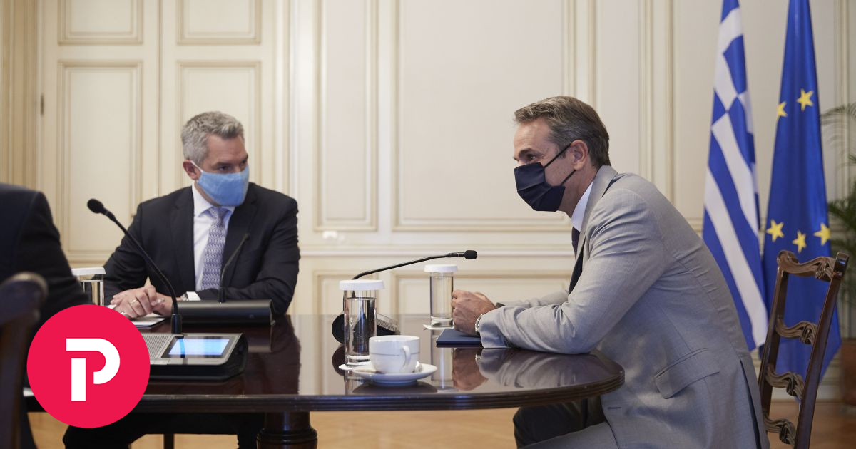 ΥΠΕΣ Αυστρίας Μητσοτάκης: Συνάντηση στο Μέγαρο Μαξίμου