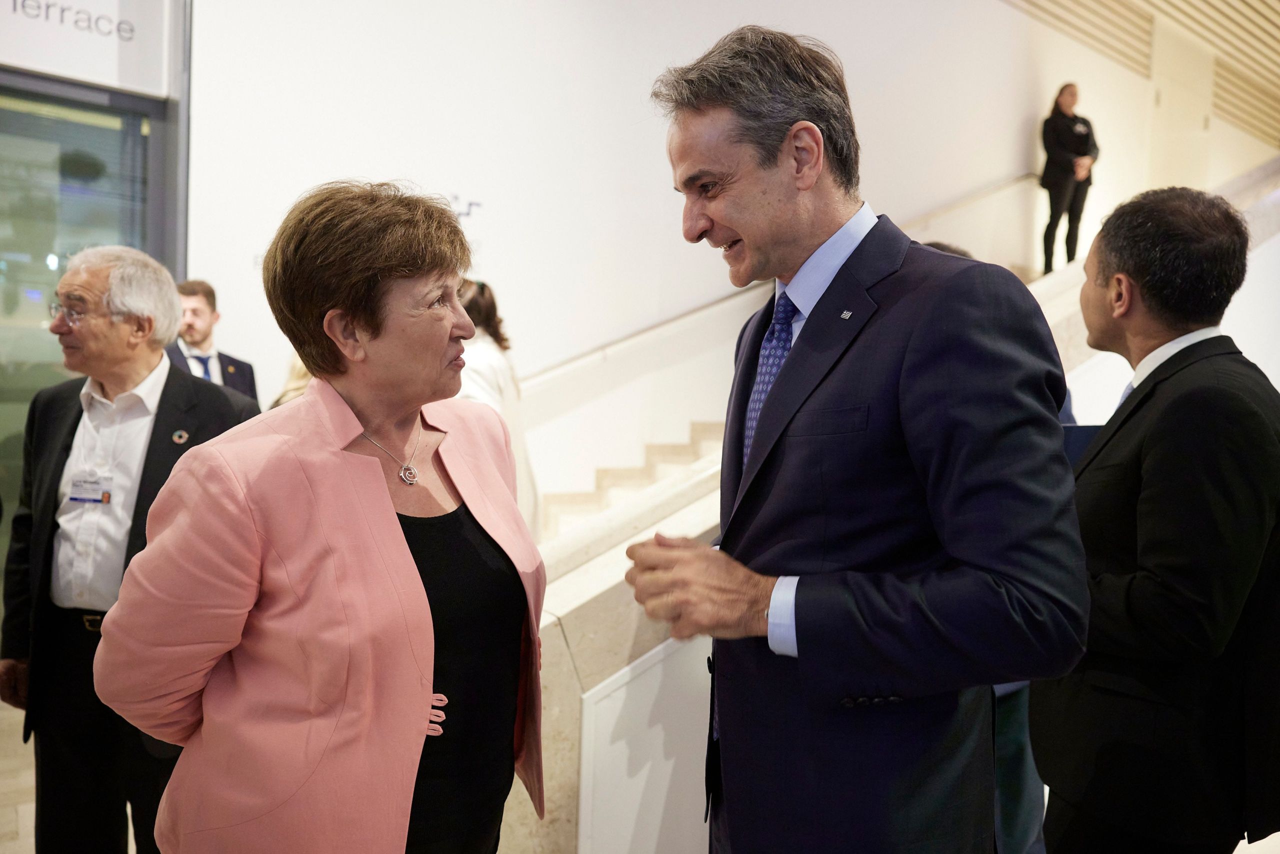 Συνάντηση Μητσοτάκη με την Επικεφαλής του ΔΝΤ: Εξαίρω εσάς και την Ελλάδα, όπου και εάν πηγαίνω