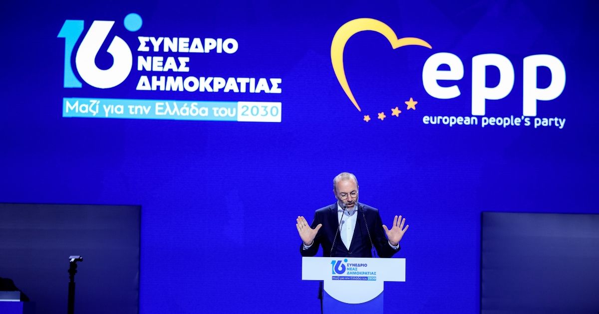 Weber Fires at Tsipras and Elevates Mitsotakis as Europe’s Political Model
