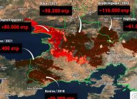 Φωτιές στη Δυτική Αττική: Ο χάρτης της καταστροφής, πάνω από 480.000 στρέμματα κάηκαν σε εννέα χρόνια